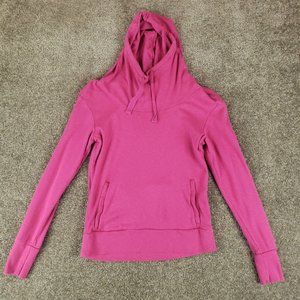 Columbia Top XS Womens Pink Light Long Sleeve Hooded Sweater Shirt